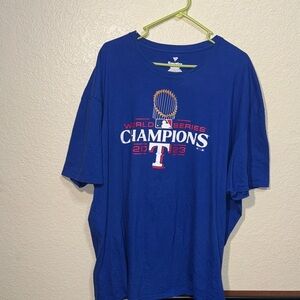 Texas Rangers 2023 World Series Champs T Shirt Men’s 4XL MLB Baseball Tee